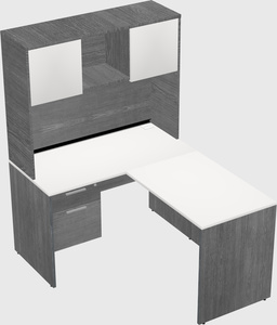 L-shaped office desk
