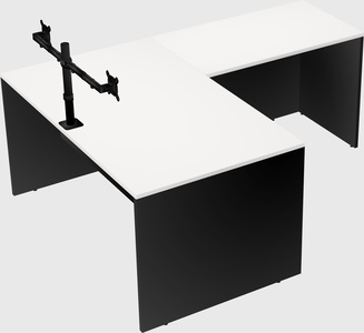 L-shaped office desk