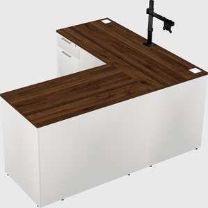 L-shaped office desk