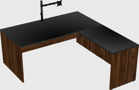 L-shaped office desk