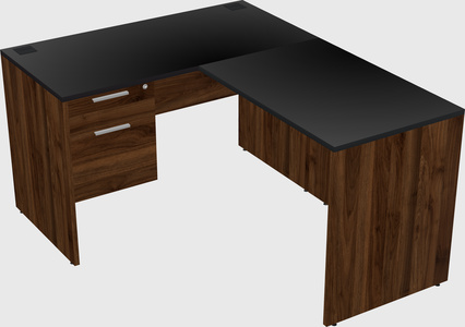 L-shaped office desk