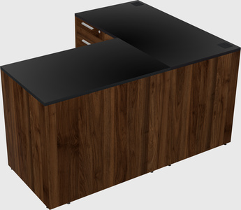 L-shaped office desk