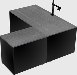 L-shaped office desk