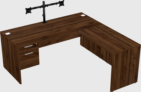 L-shaped office desk