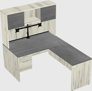 L-shaped office desk
