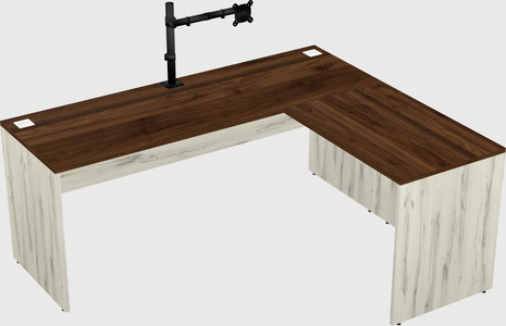 L-shaped office desk