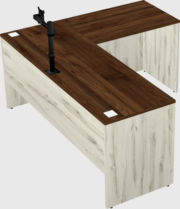 L-shaped office desk