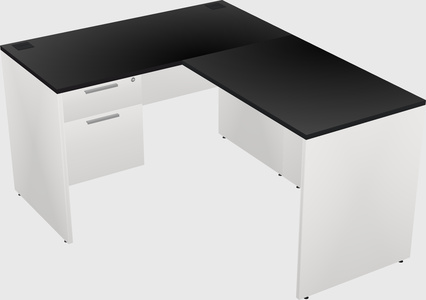 L-shaped office desk