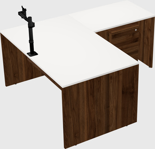 L-shaped office desk