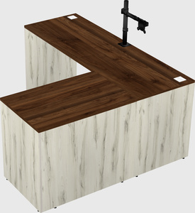 L-shaped office desk