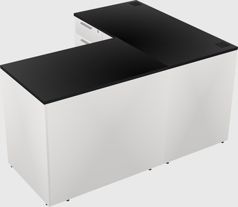 L-shaped office desk