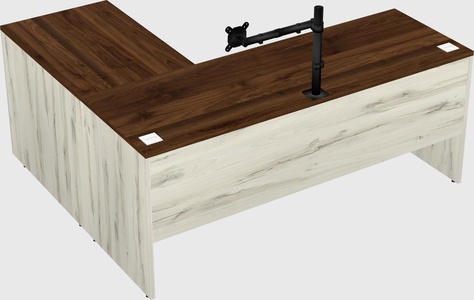 L-shaped office desk