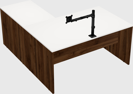 L-shaped office desk