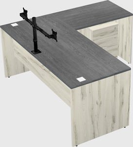 L-shaped office desk