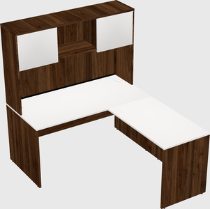 L-shaped office desk