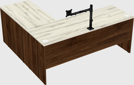 L-shaped office desk