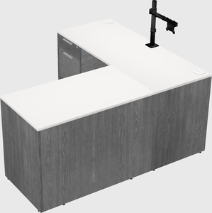 L-shaped office desk
