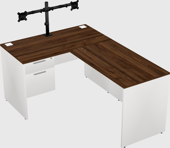 L-shaped office desk