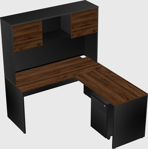 L-shaped office desk