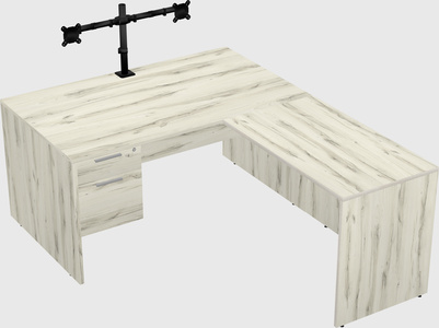 L-shaped office desk