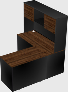 L-shaped office desk