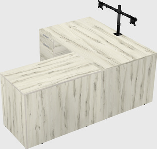 L-shaped office desk