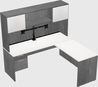 L-shaped office desk