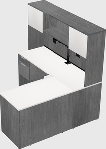 L-shaped office desk