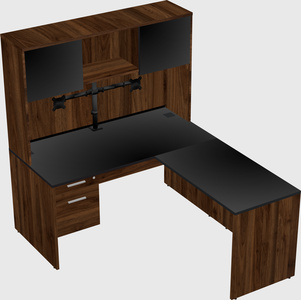 L-shaped office desk