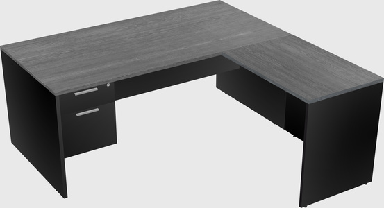 L-shaped office desk
