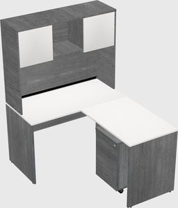 L-shaped office desk