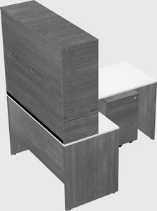 L-shaped office desk