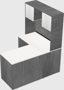 L-shaped office desk