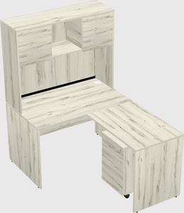 L-shaped office desk