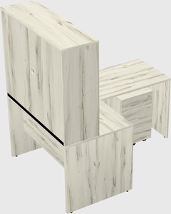 L-shaped office desk