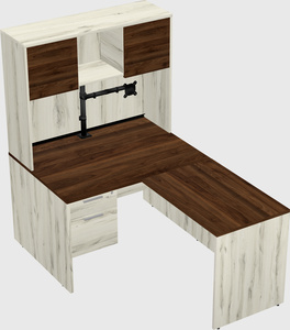 L-shaped office desk