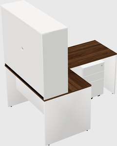 L-shaped office desk