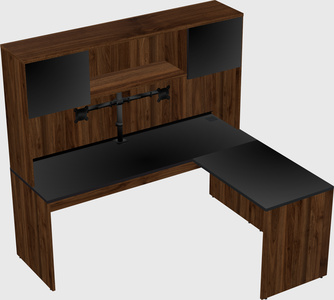 L-shaped office desk
