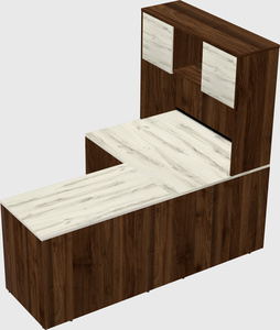 L-shaped office desk