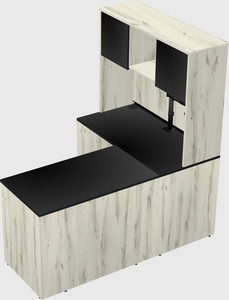 L-shaped office desk