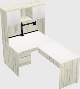 L-shaped office desk