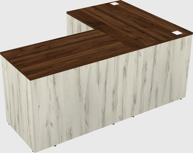 L-shaped office desk