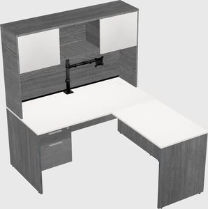 L-shaped office desk