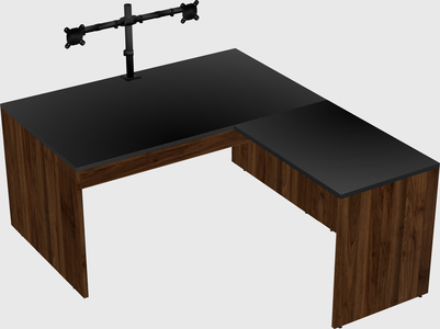 L-shaped office desk