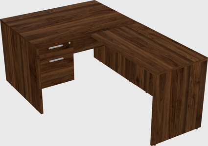 L-shaped office desk