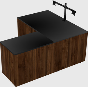L-shaped office desk