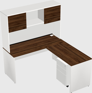L-shaped office desk