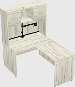 L-shaped office desk