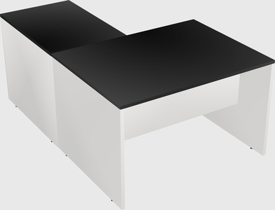 L-shaped office desk