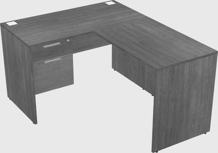 L-shaped office desk